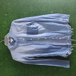 Splendid long sleeve blue jean button down